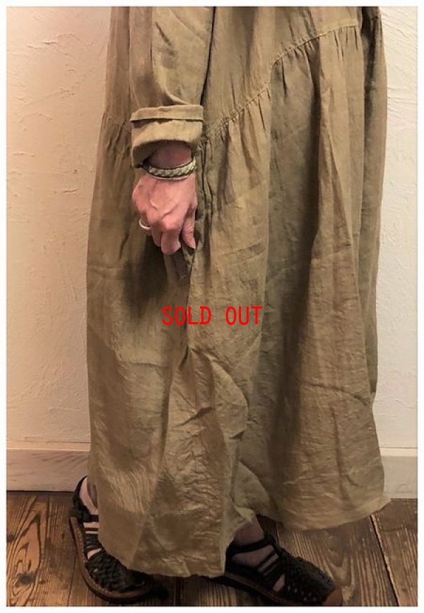 画像4: ichi/Antiquite's(アンティークス) カラーリネンドレス