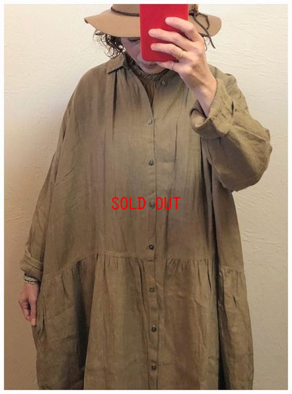 画像3: ichi/Antiquite's(アンティークス) カラーリネンドレス