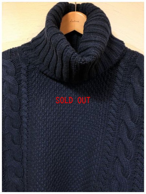 画像6: ichi(イチ）　ケーブルニットタートルネックプルオーバー