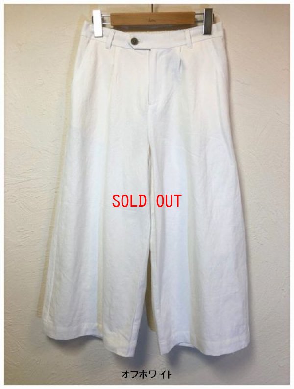 画像3: le ciel(ルシエル）　リネンコットン無地ワイドパンツ