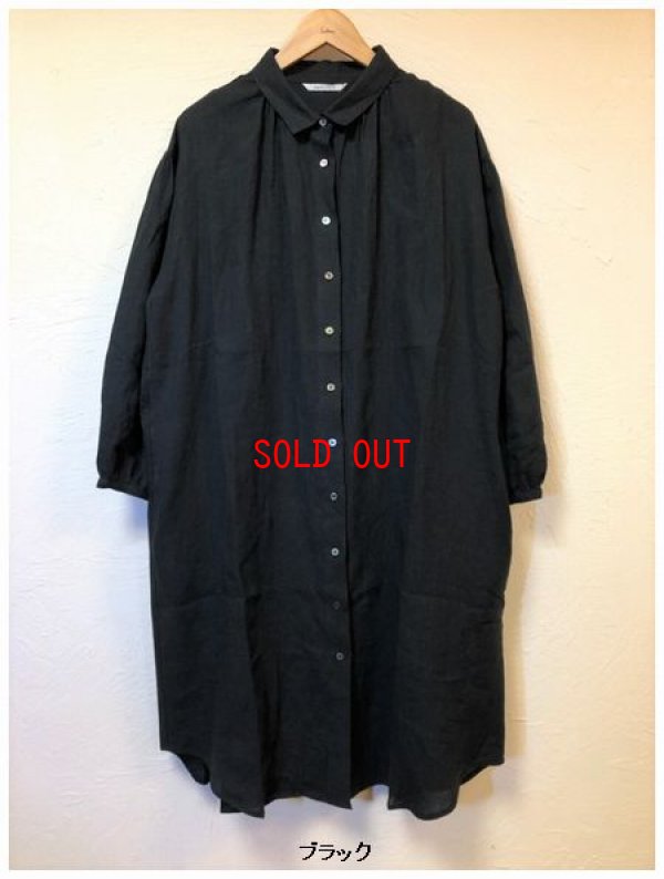 画像4: nachukara(ナチュカラ）　フレンチリネンコットンドッキングシャツワンピース