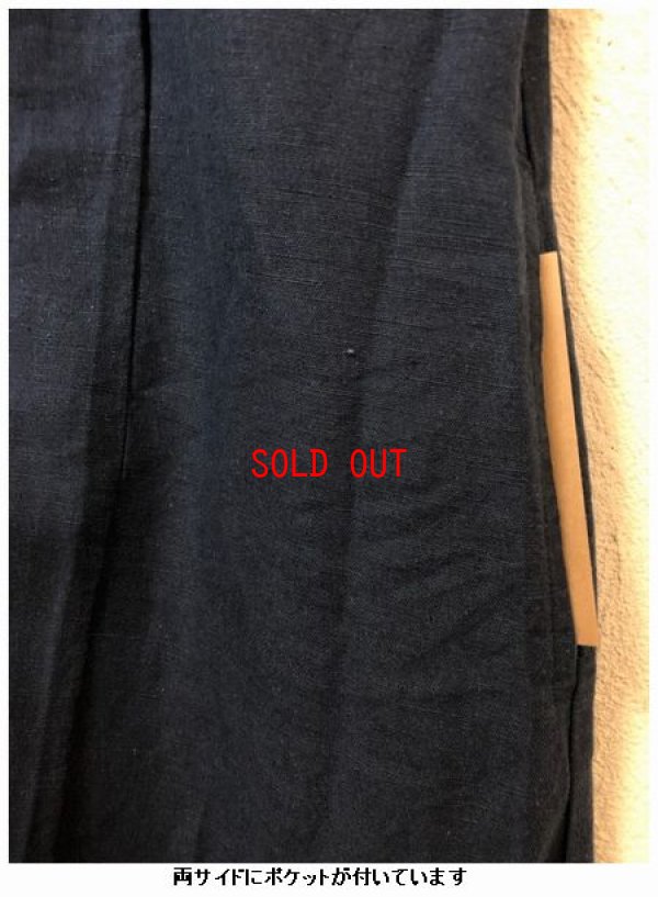 画像9: tukuroi(ツクロイ）　コットンリネン平織タックワンピース