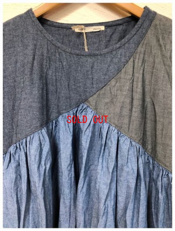 画像6: alacrity（アラクリティ）　コットンシャンブレー配色ワンピース