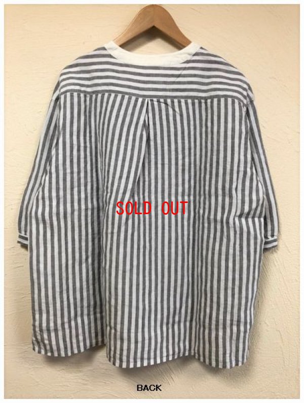 画像6: heavenly(ヘブンリー）　リネンストライプクレリックプルオーバー