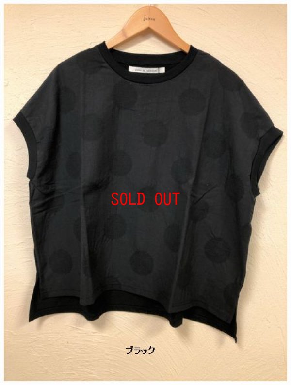 画像9: sabbatum（サバタム）　ドットジャガード×天竺切り替えプルオーバー