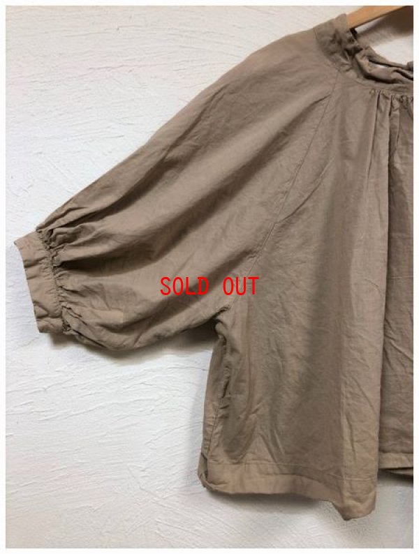 画像13: tukuroi(ツクロイ）　コットンリネンローン製品染めラグランスリーブブラウス