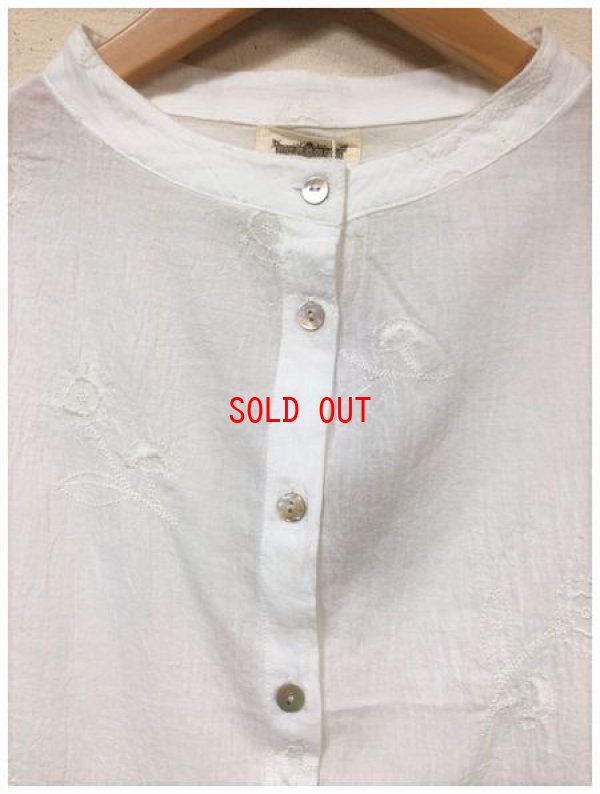 画像8: le ciel(ルシエル）　タチアオイの花刺繍チュニック