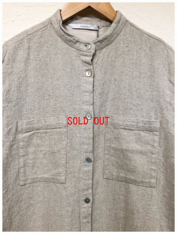 画像7: heavenly（ヘブンリー）　コットンリネンバンドカラーシャツワンピース