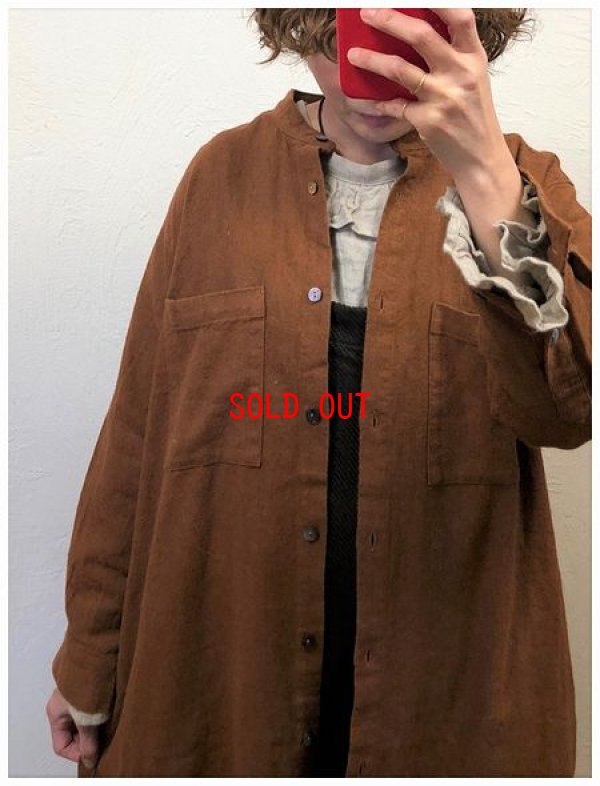 画像3: heavenly（ヘブンリー）　コットンリネンバンドカラーシャツワンピース