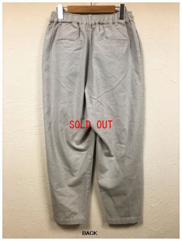 画像9: sun valley(サンバレー）　コットンリネン起毛テーパードパンツ