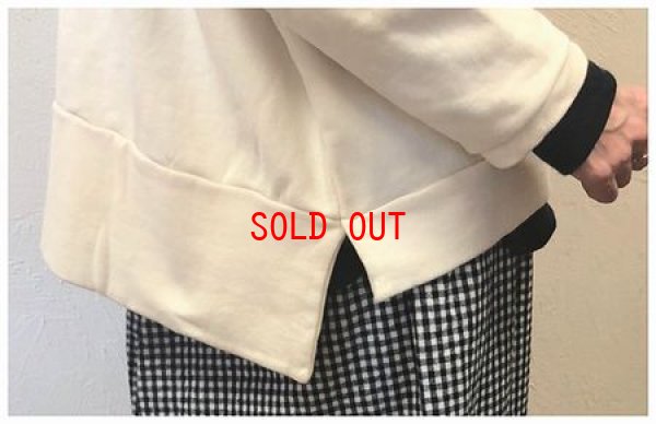 画像4: sabbatum(サバタム）　セントラルタンブラー起毛裏毛ワイドスウェット