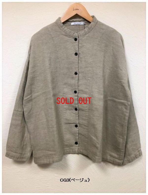 画像4: sun valley(サンバレー）　コットンリネンダンガリー起毛ブラウス