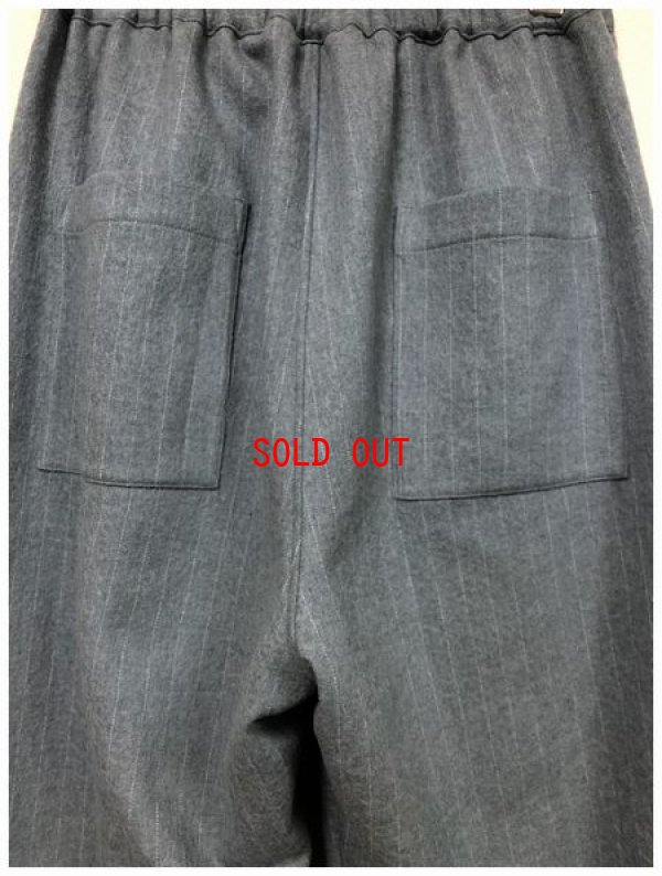 画像7: SORTE(ソルテ）　コットンウールピンストライプタックワイドパンツ
