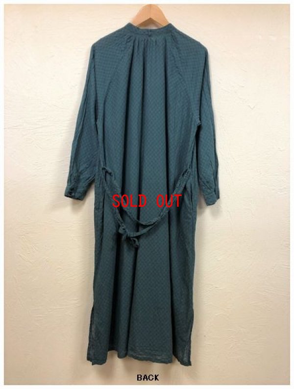 画像6: sun valley(サンバレー）　コットンドットジャガード製品染めネックギャザーワンピース