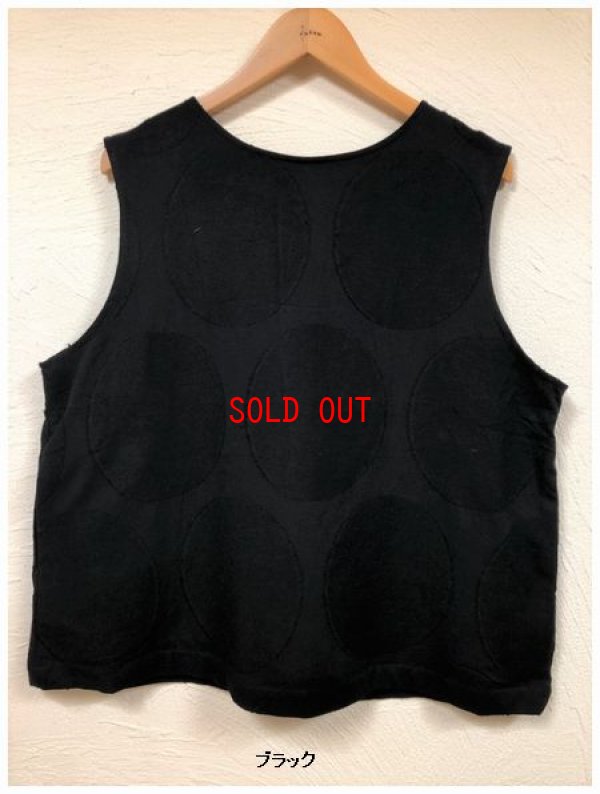 画像3: le ciel a temps doux(タンドゥース）　リネンドットジャガードベスト