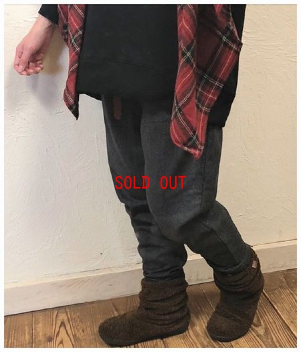 画像3: sun valley(サンバレー) ウール混トップ糸フラノウオッシャブルテーパードパンツ