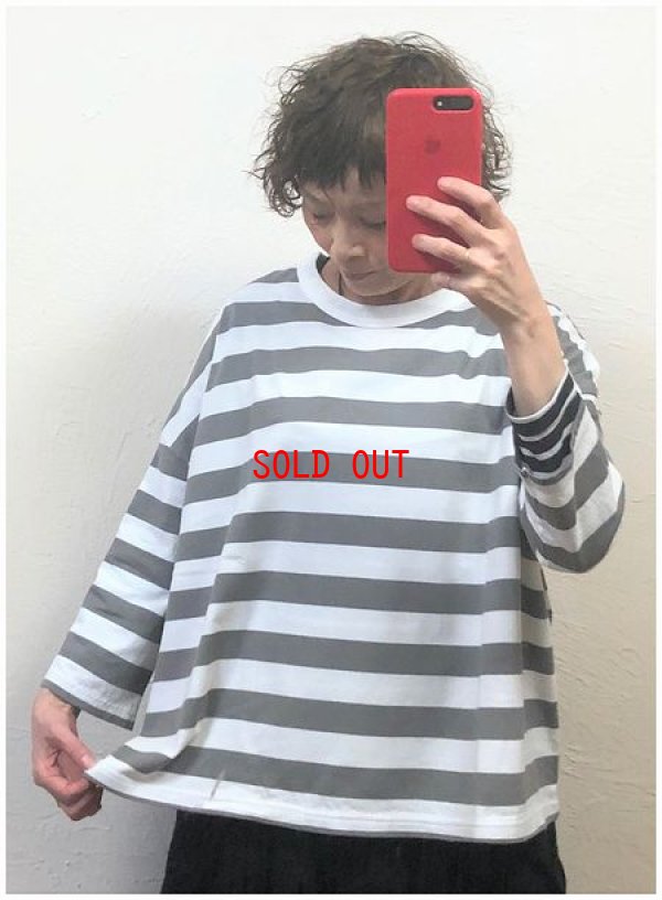 画像3: sabbatum(サバタム）　スタンダード天竺太ボーダープルオーバー