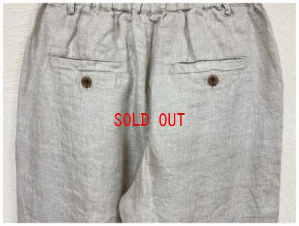 画像11: tukuroi(ツクロイ）　リネン綾織テーパードパンツ