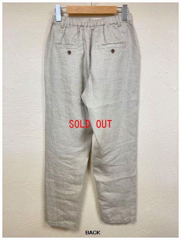 画像8: tukuroi(ツクロイ）　リネン綾織テーパードパンツ