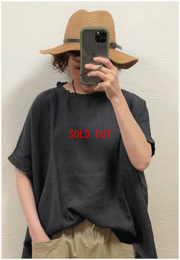 画像4: a+koloni(コロニー）　東炊きラミーリネンフリルブラウス