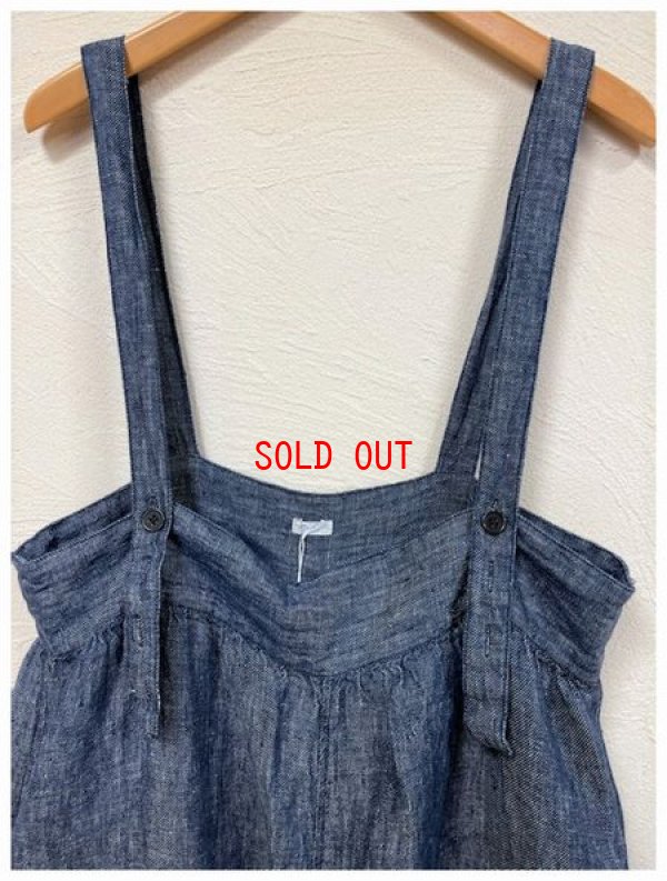 画像5: ichi(イチ）　リネンデニムサロペット