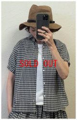 ichi(イチ）　リネンコットンギンガムチェックシャツ
