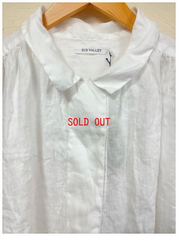画像9: sun valley(サンバレー）　フレンチリネン製品染めギャザーシャツ
