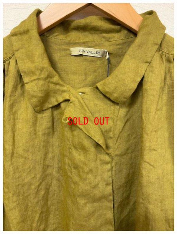 画像10: sun valley(サンバレー）　フレンチリネン製品染めギャザーシャツ