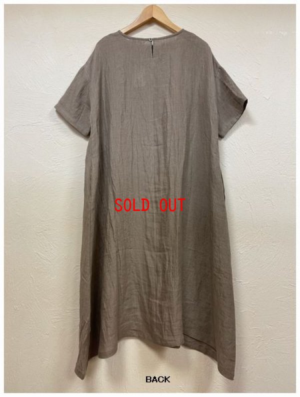 画像5: nachukara（ナチュカラ）　リネンAライン５分袖ワンピース