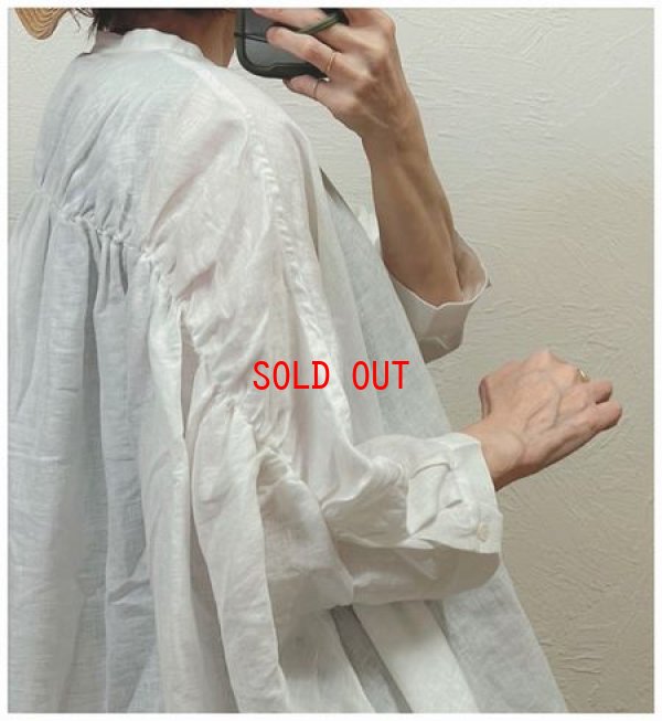 画像5: nachukara（ナチュカラ）　後ろギャザー7分袖ブラウス