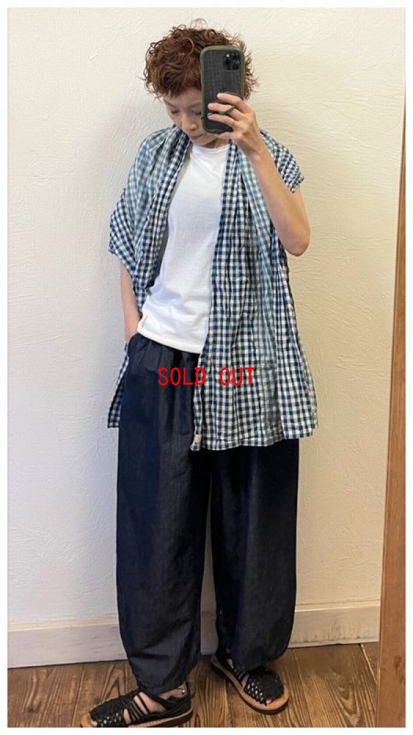 画像3: sun valley(サンバレー）　コットンリネンダンガリーコクーンパンツ