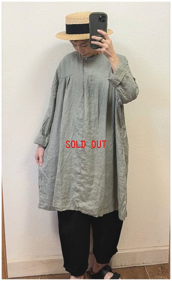 画像3: sun valley(サンバレー）　フレンチリネン製品染めチュニックワンピース