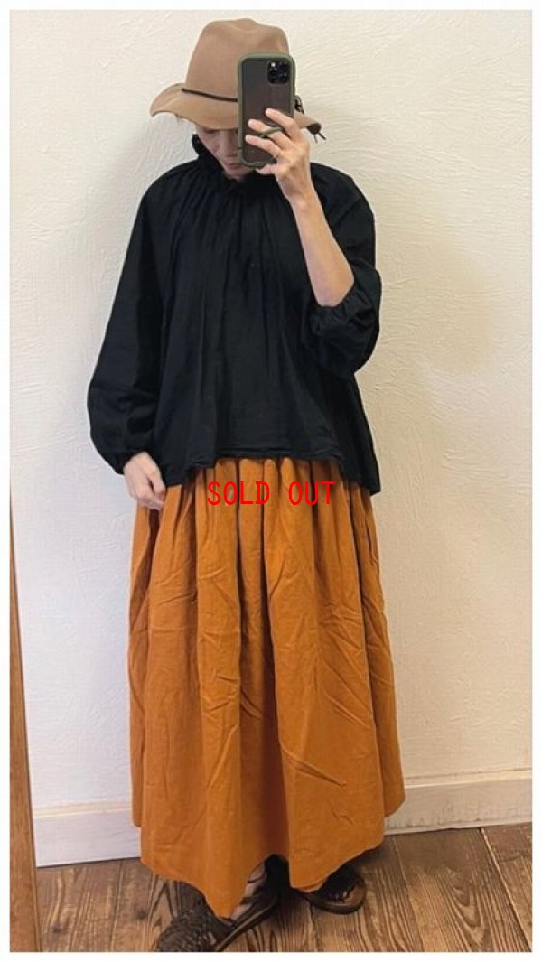画像1: ichi(イチ）　リネンコットン平織りラップスカート
