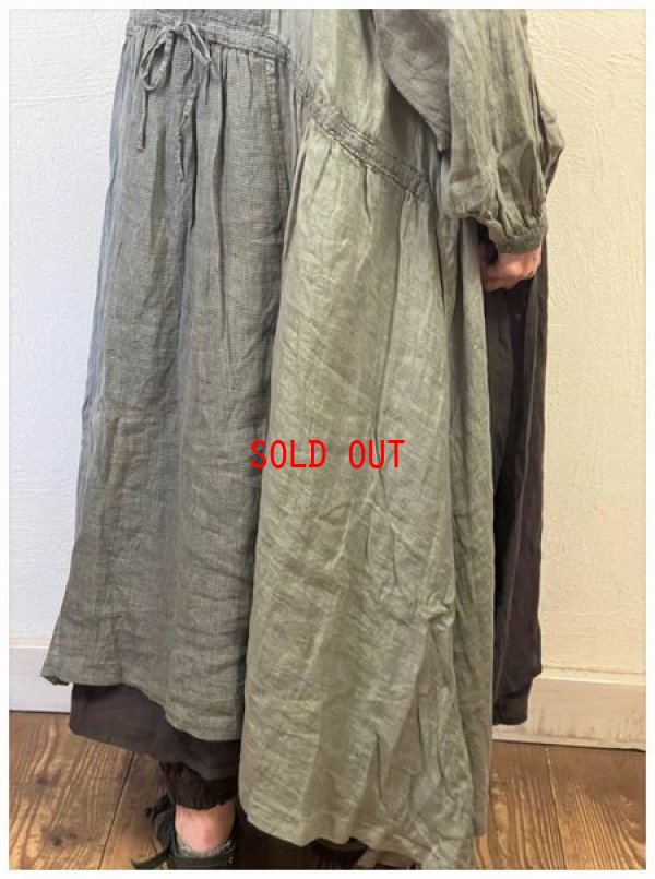 画像3: a+koloni(コロニー）　リネンパッチワークワンピース