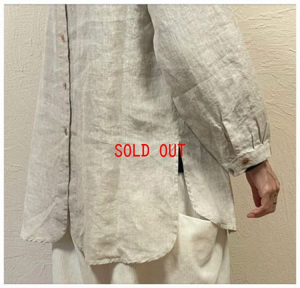 画像3: heavenly（ヘブンリー）　リネンシャンブレーフリルネックプルオーバー