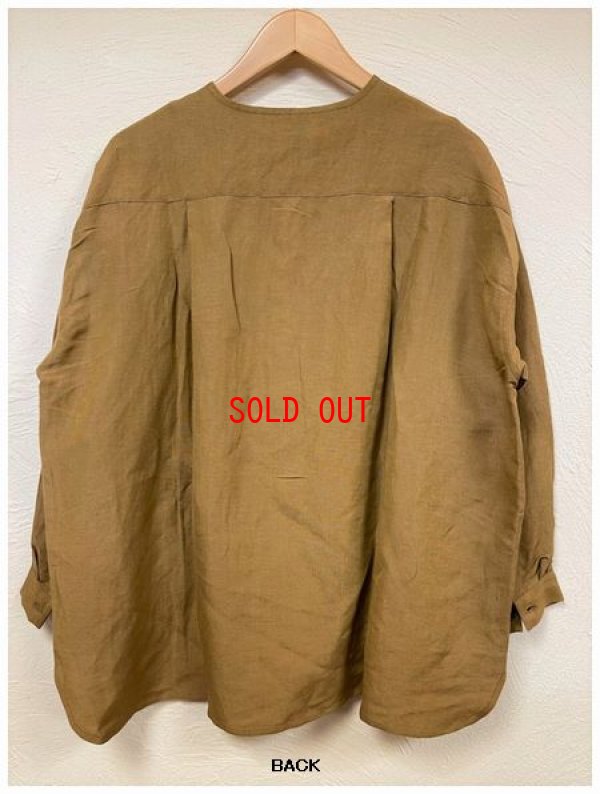 画像7: heavenly（ヘブンリー）　リネンレーヨンフライフロントワイドブラウス