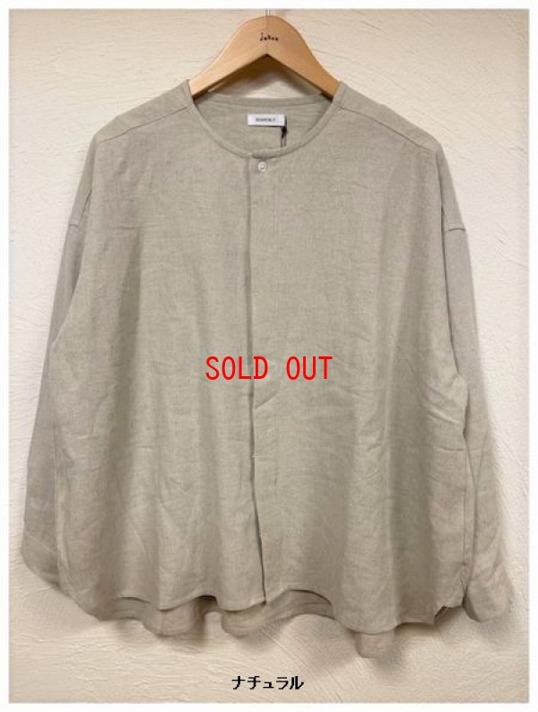 画像4: heavenly（ヘブンリー）　リネンレーヨンフライフロントワイドブラウス