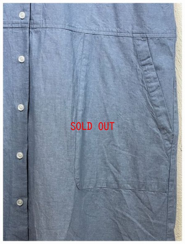 画像6: sun valley(サンバレー）　コットンリネンダンガリースタンドシャツワンピース