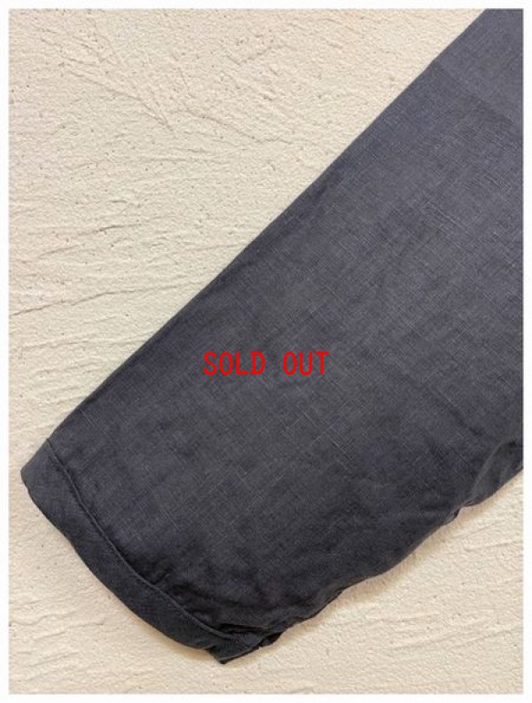 画像8: sabbatum(サバタム）　リネンキャンバスギャザースリットブラウス