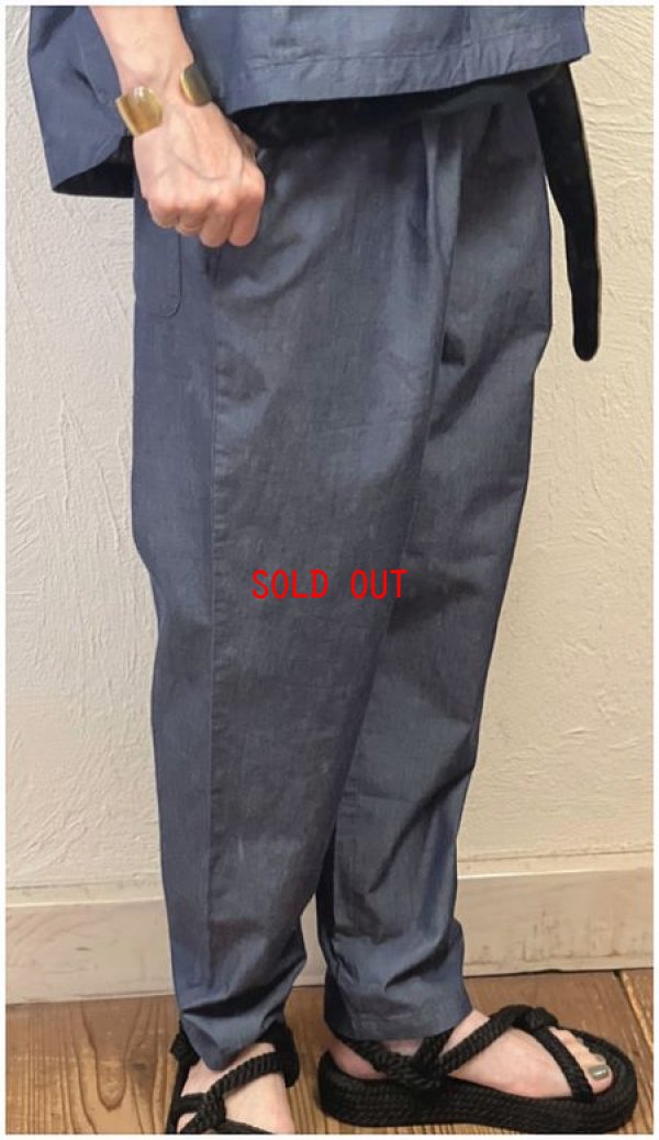 画像3: sun valley(サンバレー）　コットンダンガリーテーパードパンツ