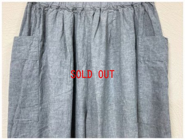 画像10: sun valley(サンバレー）　コットンリネン平織りサイドポケットボリュームパンツ
