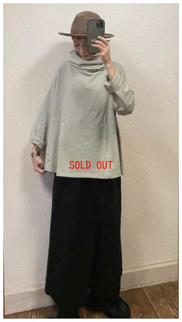 画像3: TANG(タング) コーマミニ裏毛ロングタートルプルオーバー