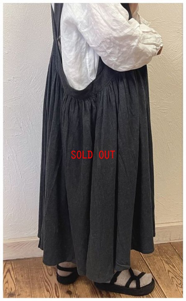 画像4: a+koloni(コロニー) 起毛ビエラエプロンワンピース