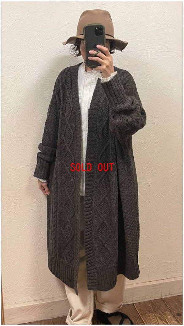 画像3: ichi(イチ）　シェットランドケーブルカーディガン