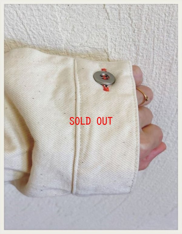 画像5: SORTE(ソルテ）　ヴィンテージワッシャーデニムノーカラーラグランジャケット