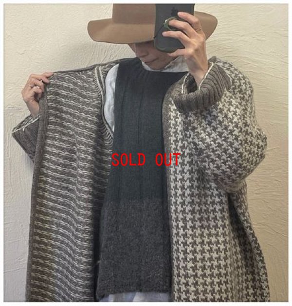 画像3: ichi(イチ）　千鳥シェットランドロングカーディガン