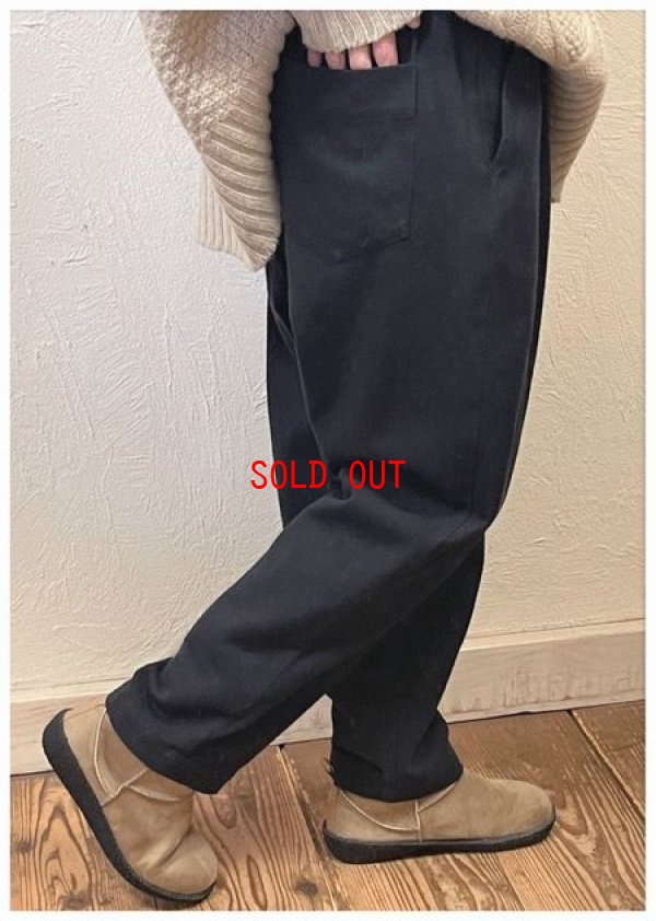 画像3: sun valley(サンバレー）　コットンリネンツイル起毛テーパードパンツ