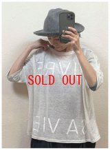 ichi(イチ）　リネンプリント2wayTシャツ
