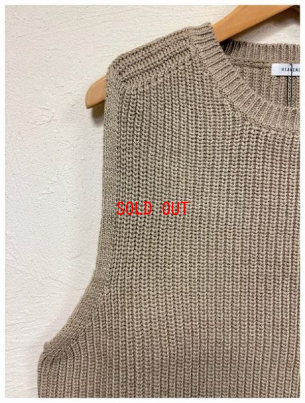 画像8: heavenly（ヘブンリー）　コットンリネンミックスニットベスト