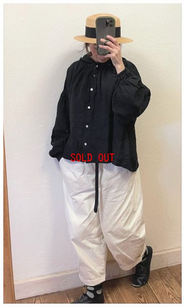 画像3: tumugu（ツムグ）　ソリトリネンフードブラウス